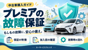 中古車購入後の「もしも」に備える！プレミアの故障保証とは？